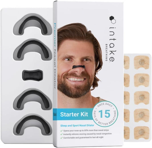 Intake Breathing Starter Kit with nasal dilators and patches
